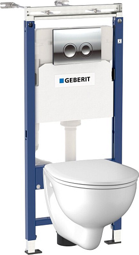 Geberit 458.122.NE.1 NEW Eco Комплект: инсталяция + подвесной унитаз Kolo + сиденье