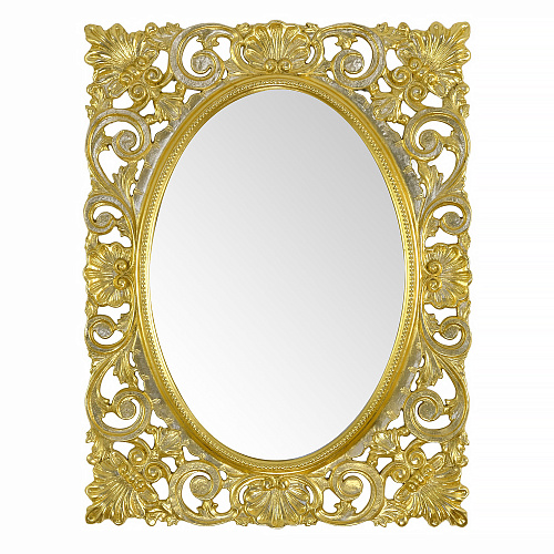 Migliore 30494 Зеркало прямоугольное ажурное 95х73х4 см, золото купить  в интернет-магазине Сквирел