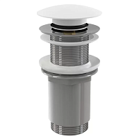 Salini 15121WM Донный клапан для ванны, материал S-Sense, белый