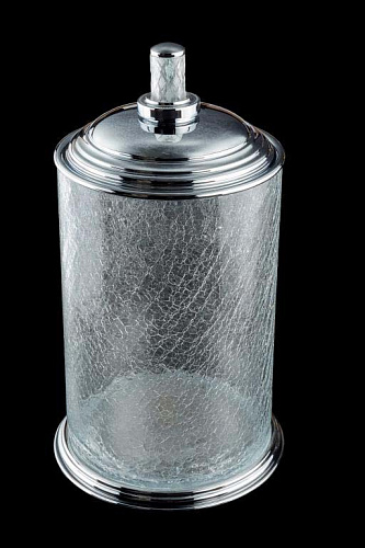 Boheme 10914-CRST-CH Murano Cristal Ведро мусорное, стекло, хром купить в интернет-магазине Сквирел