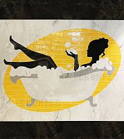 Панно из плитки "Девушка в ванне" 168х207 см купить в интернет-магазине Сквирел