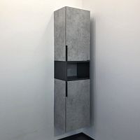 COMFORTY 00-00006505 Франкфурт Шкаф-пенал 40х160 см, светлый бетон