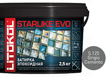 Эпоксидная затирка Litokol STARLIKE EVO S125 (2.5кг) Grigio Cemento