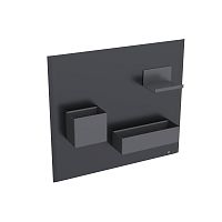 Комплект магнитной доски Geberit  449 x 388 x 75 мм, цвет: черный матовый