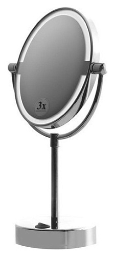 Bemeta 112101622 Зеркало косметическое D200 мм, настольное, с подсветкой LED, хром купить в интернет-магазине Сквирел