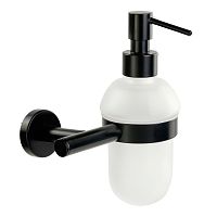 Migliore 31756 Fortis Дозатор жидкого мыла, матовое стекло/черный матовый купить  в интернет-магазине Сквирел