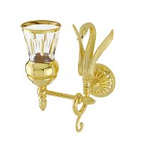 Migliore 26117 Luxor Стакан настенный, хрусталь/декор золото/золото купить  в интернет-магазине Сквирел
