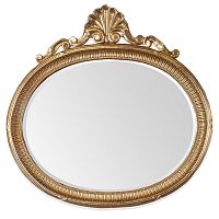 TW  TW03199oro зеркало в овальной раме с декоративным элементом 92х92см, цвет рамы золото,