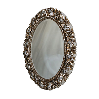 Caprigo PL040-Antic CR Зеркало в Багетной раме, 80х100 см, античное серебро купить  в интернет-магазине Сквирел