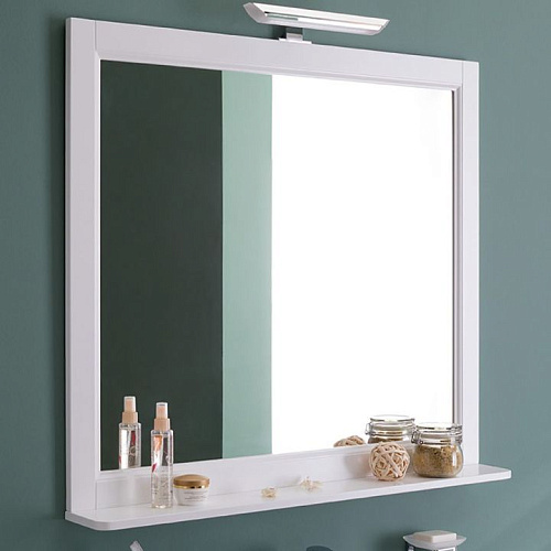 Aquanet 00209674 Бостон Зеркало без подсветки, 100х90 см, белое купить  в интернет-магазине Сквирел