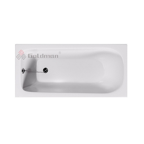 Goldman Classic Ванна чугунная 170х70х40 см, с ножками, без ручек, белая