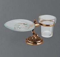 Art & Max Barocco Crystal AM-1789-Br-C стакан и мыльница настольные керамика barocco crystal бронза