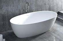 Salini 101911G ALDA Nuova Отдельностоящая ванна 178х92 см из камня, материал S-Sense - глянцевая