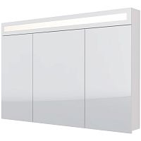 Dreja 99.9013 Uni Шкаф зеркальный 120х82 см, с LED-подсветкой/выключателем, белый
