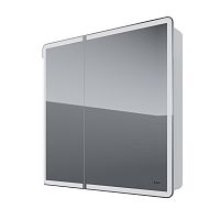Dreja 99.9034 Point Шкаф зеркальный 80х80 см, инфракрасный выключатель/LED-подстветка, белый