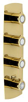 NOBILI SI98103GDP SOFI термостатический смеситель для ванны 3 выхода (внешняя часть), золото