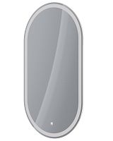 Dreja 99.2007 Luno Зеркало, 55х100 см, сенсорный выключатель/LED-подсветка/антизапотевание, белое