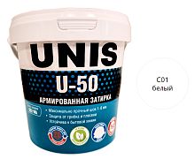 Unis U-50 белая С01, 1 кг Цементная затирка