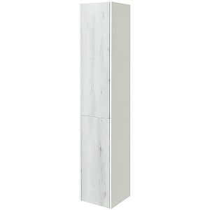 Акватон 1A219903SKW8R Сакура Шкаф - колонна 33х175 см, правый, ольха наварра/белый глянец