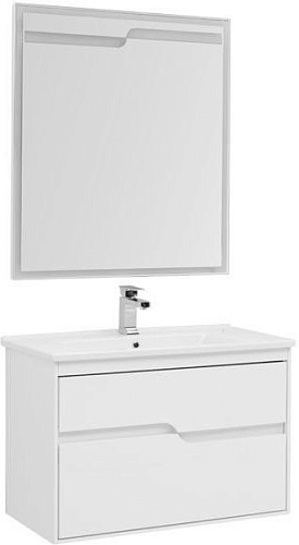 Aquanet 00199305 Модена Комплект мебели для ванной комнаты, белый купить  в интернет-магазине Сквирел