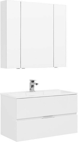 Aquanet 00237349 Алвита Комплект мебели для ванной комнаты, белый купить  в интернет-магазине Сквирел