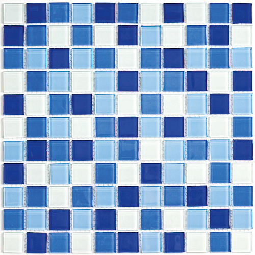Bonaparte Мозаика стеклянная и стеклянная с камнем BlueWave-3 Мозаика купить в интернет-магазине Сквирел