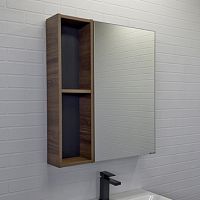 COMFORTY 00-00011589 Соло Зеркальный шкаф, 68х80 см, дуб темно-коричневый