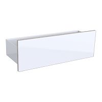 Geberit Acanto 500.617.01.2 Стенная панель 450 x 148 x 160 мм, фронтальная часть: белое стекло корпус: белый купить  в интернет-магазине Сквирел