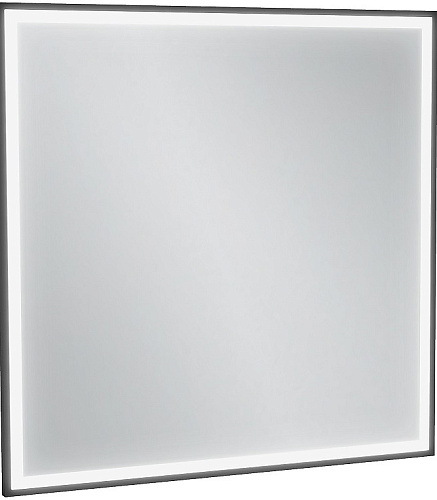Jacob Delafon EB1435-S14 Allure Зеркало квадратное 80X80 см, светодиодная подсветка, черный лак сатин купить  в интернет-магазине Сквирел