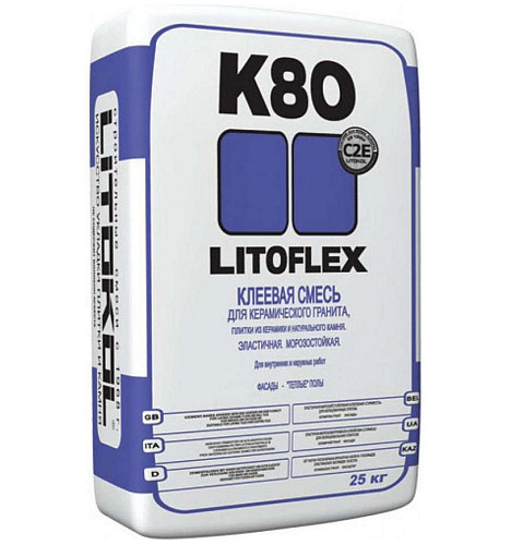 Litokol LITOFLEX K80(25кг) Клеевая смесь снято с производства