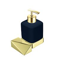 Boheme 10317-G-B New Venturo Диспенсер для жидкого мыла, настенный, золото/черный купить  в интернет-магазине Сквирел