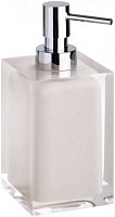 Bemeta 120109016-101 Vista Дозатор для жидкого мыла 7 см, отдельностоящий, бежевый/хром купить  в интернет-магазине Сквирел