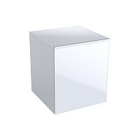 Geberit Acanto 500.618.01.2 Боковой шкафчик 450 x 520 x 476 мм, фронтальная часть: белое стекло корпус: белый с сильным блеском — лакированный купить  в интернет-магазине Сквирел