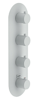 NOBILI WE00104/TWM LIVE термостатический смеситель для ванны 4 выхода (внешняя часть), матовый белый