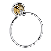 Bemeta 144204068 Retro Кольцо для полотенец 16 см, хром/золото
