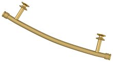 Сунержа 032-2011-0370 Полка выгнутая (L - 370 мм) н/ж для ДР Сунержа, матовое золото