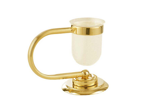 Boheme 10911-G Murano Стакан для зубных щеток, настольный, золото купить в интернет-магазине Сквирел