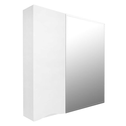 Loranto CS00086969 Santorini Зеркальный шкаф 70х70 см, белый глянцевый купить  в интернет-магазине Сквирел