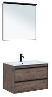 Aquanet 00271956 Lino Комплект мебели для ванной комнаты, темное дерево