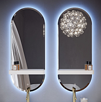 Cezares 45096 Зеркало 110х65 см, со встроенной LED подсветкой купить  в интернет-магазине Сквирел