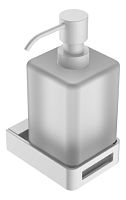 Boheme 10957-MW Q Диспенсер для жидкого мыла, настенный, белый матовый купить  в интернет-магазине Сквирел