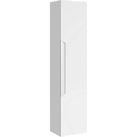 Aqwella CUB0503W Cube Шкаф-пенал подвесной 30х133 см, белый купить  в интернет-магазине Сквирел