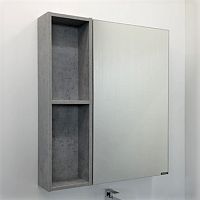 COMFORTY 00-00006164 Осло Зеркальный шкаф 70 см, светлый бетон купить  в интернет-магазине Сквирел