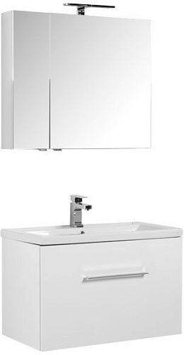 Aquanet 00196677 Порто Комплект мебели для ванной комнаты, белый купить  в интернет-магазине Сквирел