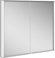 Keuco 12812171301 Royal Match Зеркальный шкаф 800х700х150 для встраиваемого монтажа, две поворотные зеркальные дверцы из двойного хрустального стекла