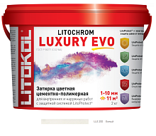 Litoko LITOCHROM1-6 LUXURY EVO LEE.200 (2кг) Белый, затирка цементная