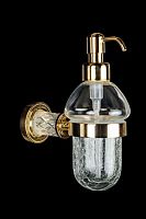 Boheme 10912-CRST-G Murano Crystal Gold Диспенсер для жидкого мыла, настенный, золото