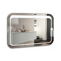 Azario ФР-00001380 Стив Зеркало подвесное, с подсветкой, 80х55 см, белое купить  в интернет-магазине Сквирел
