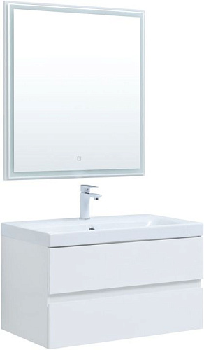 Aquanet 00306360 Беркли Комплект мебели для ванной комнаты, белый купить  в интернет-магазине Сквирел
