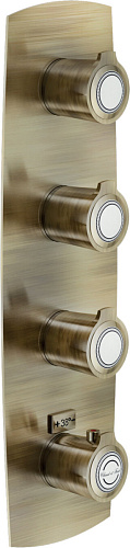 NOBILI SI98104BR SOFI термостатический смеситель для ванны 4 выхода (внешняя часть), бронза